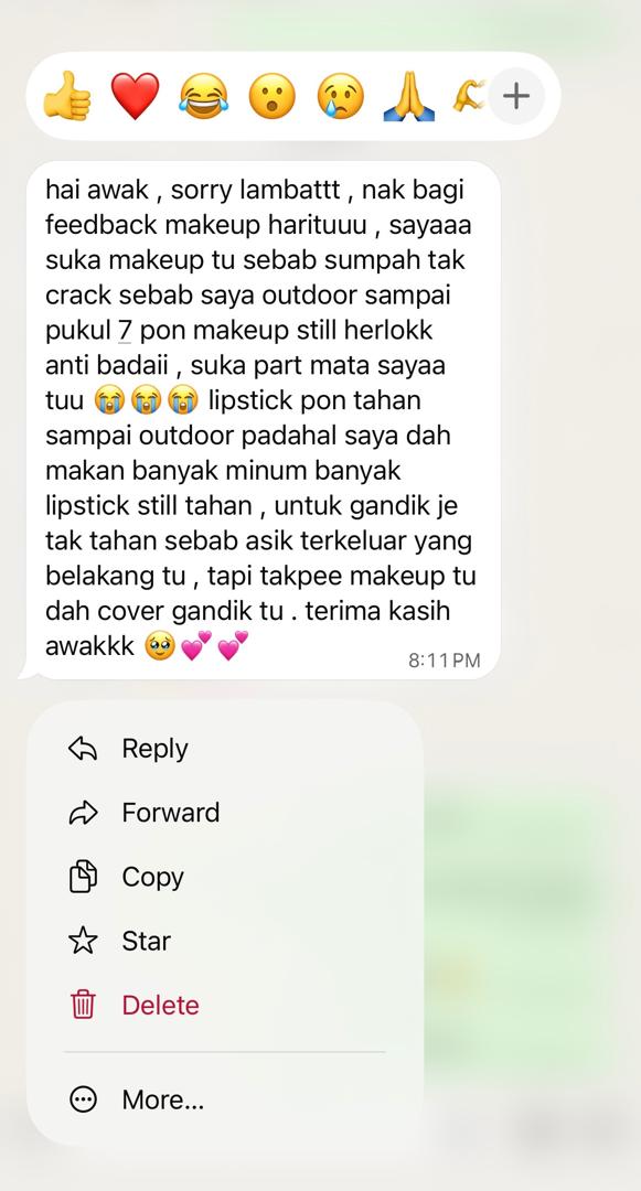 Testimoni pelanggan Syasahar 10